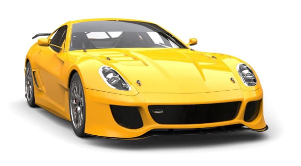 Foto de um carro esportivo amarelo